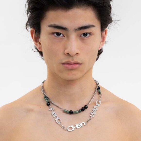 Limited Edition - Feng Chen Wang Jade and Onyx Toggle Necklace - Unisex - Picture 5 of 7